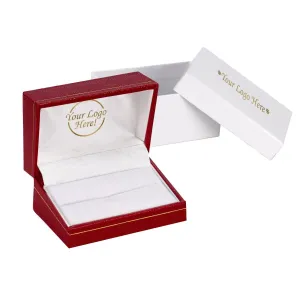 Classic Leatherette Double Ring Box