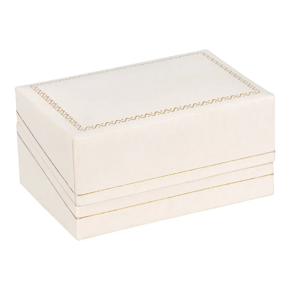 Classic Leatherette Double Ring Box