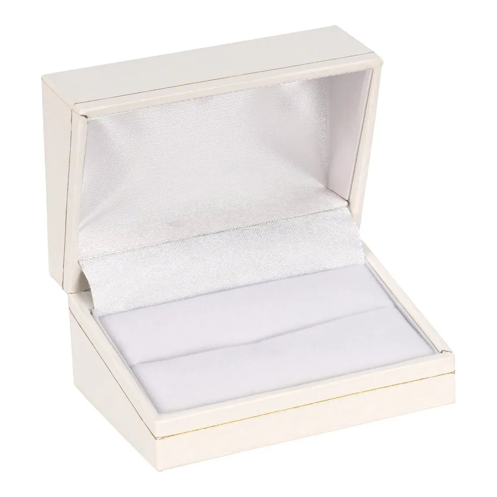 Classic Leatherette Double Ring Box