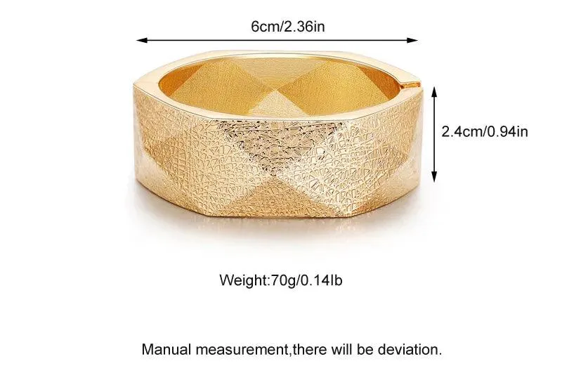 Classic Punk Metal Statement Cuff Bangles Bracelets For Women -  Fashion Jewellery Big Alloy Fashion Bangle
