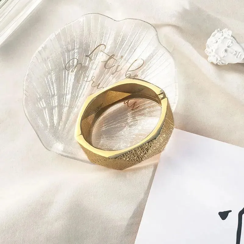 Classic Punk Metal Statement Cuff Bangles Bracelets For Women -  Fashion Jewellery Big Alloy Fashion Bangle
