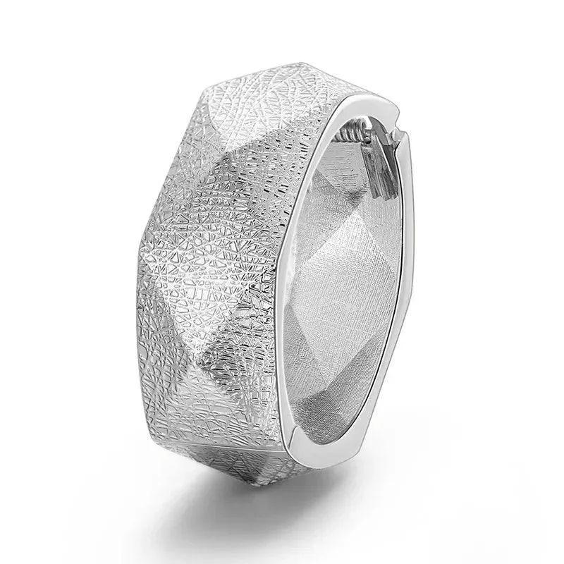 Classic Punk Metal Statement Cuff Bangles Bracelets For Women -  Fashion Jewellery Big Alloy Fashion Bangle