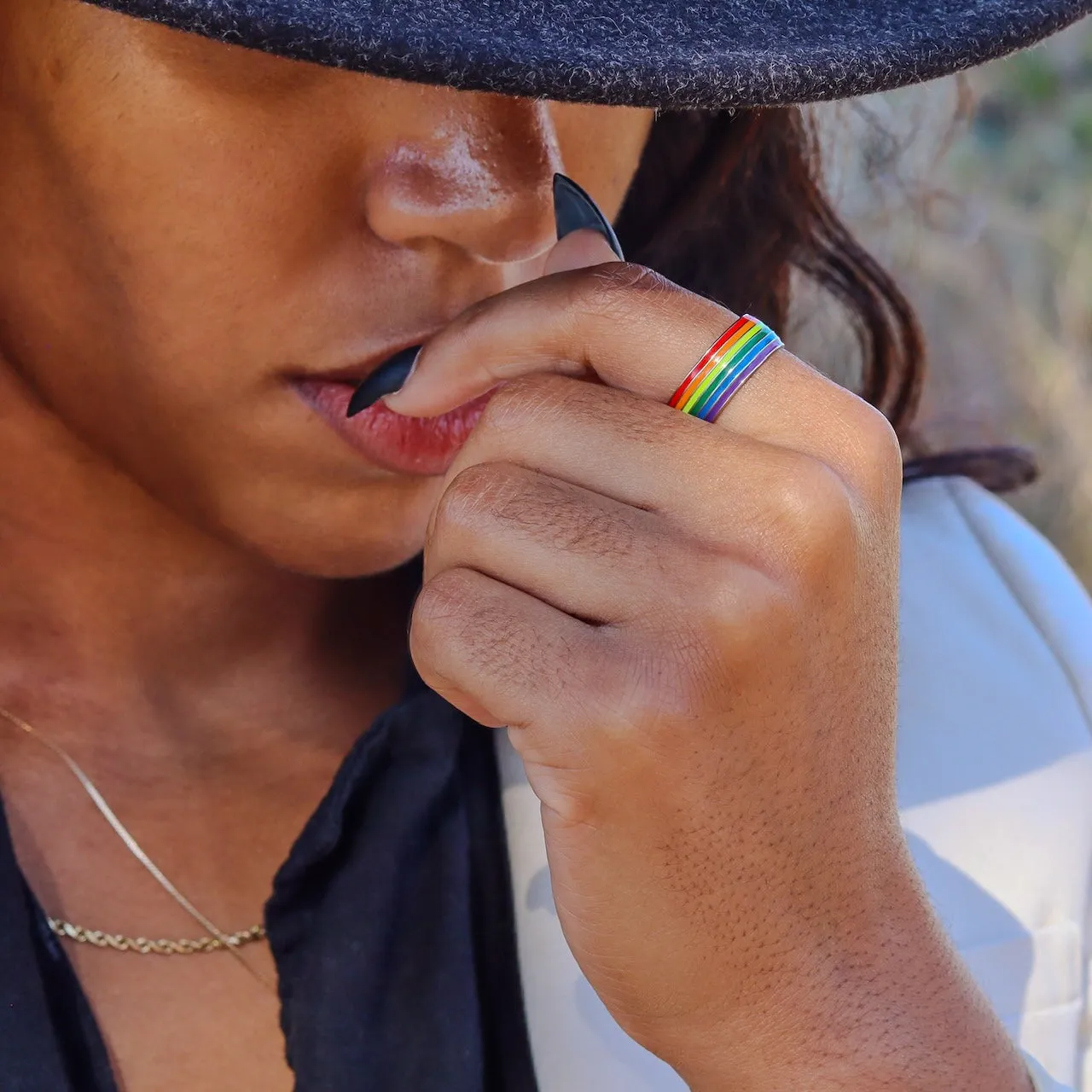 Classic Rainbow Pride Ring