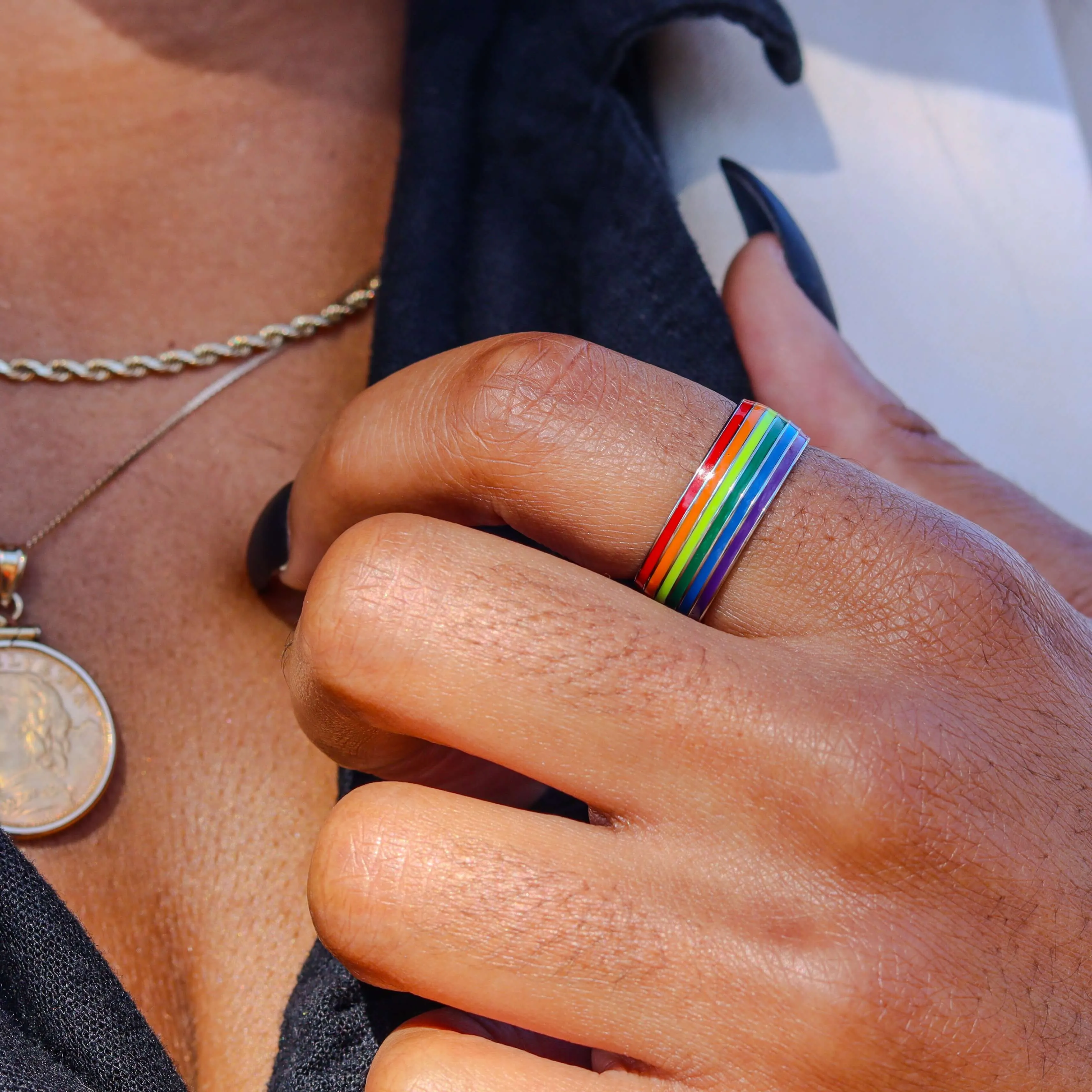 Classic Rainbow Pride Ring