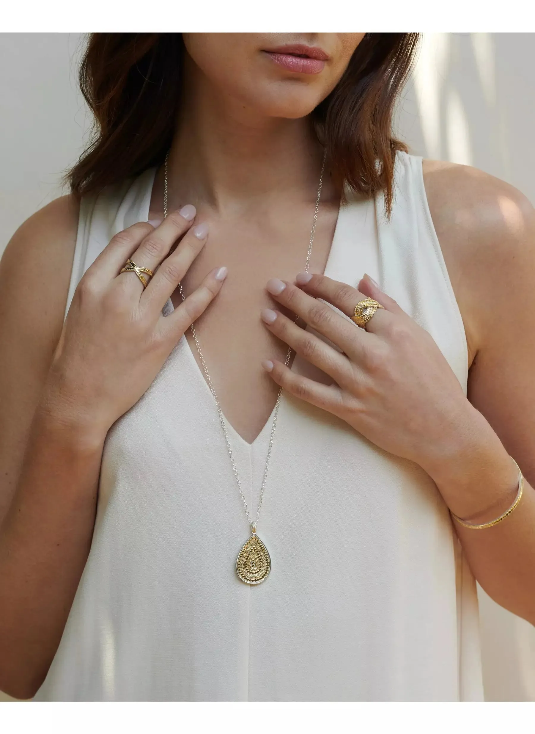 Classic Woven Band Ring - Gold