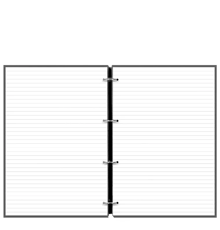 Clipbook Classic Monochrome A4 Organiser