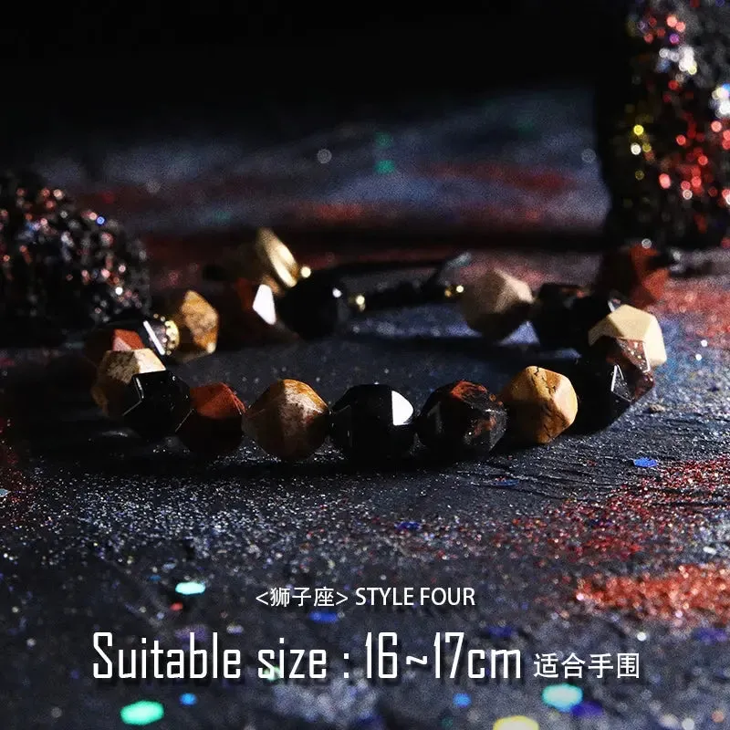 [Constellation] Original Bracelet Men's High Sense Twelve Constellation Couple's Agate Bead Bracelets