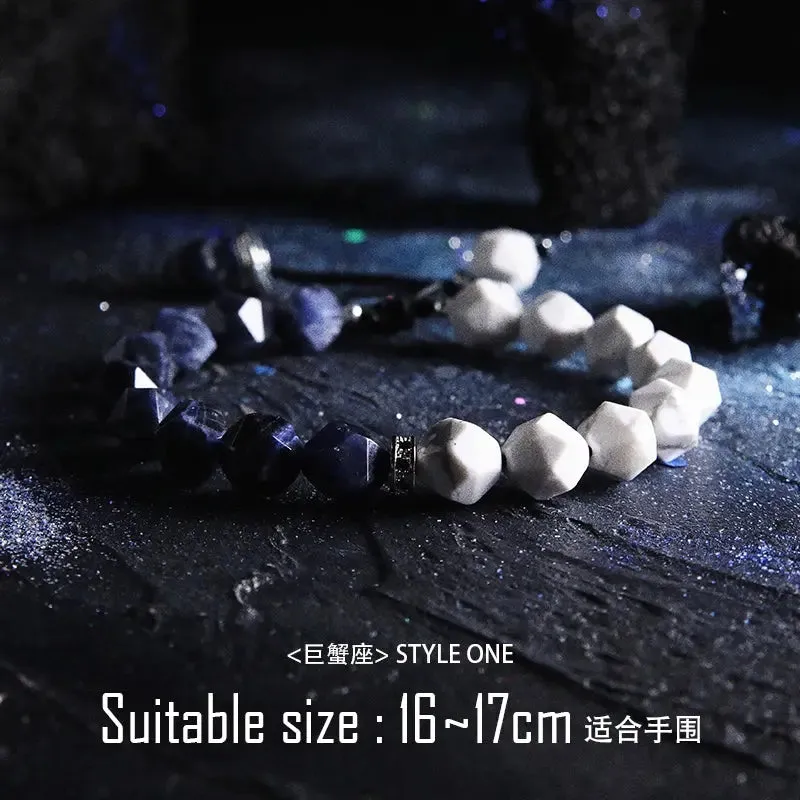 [Constellation] Original Bracelet Men's High Sense Twelve Constellation Couple's Agate Bead Bracelets