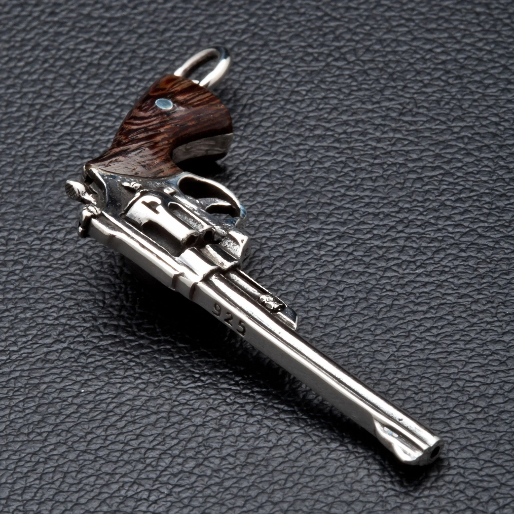 Cowboy Gun Silver Pendants