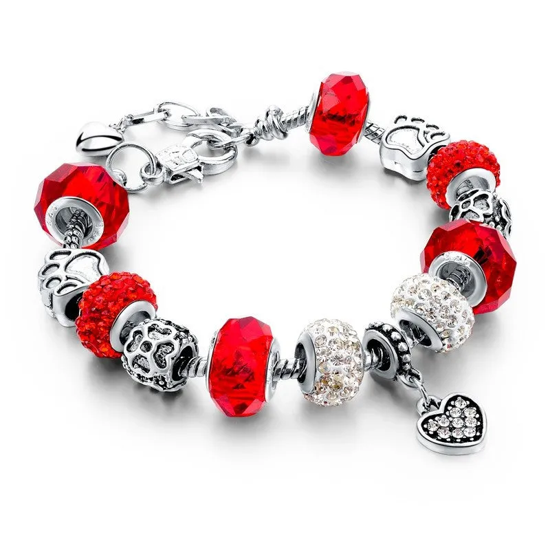 Crystal Charm Bracelet