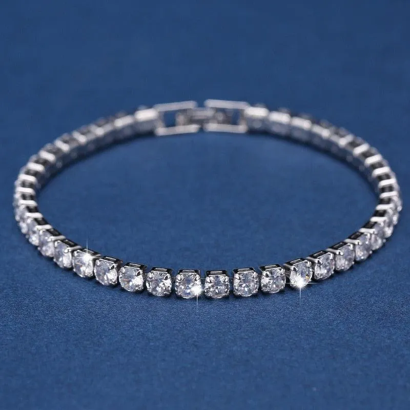 Crystal Charm Bracelets for Women - Gold Colour Beaded Chain Double Layered Adjustable Bracelets Jewellery