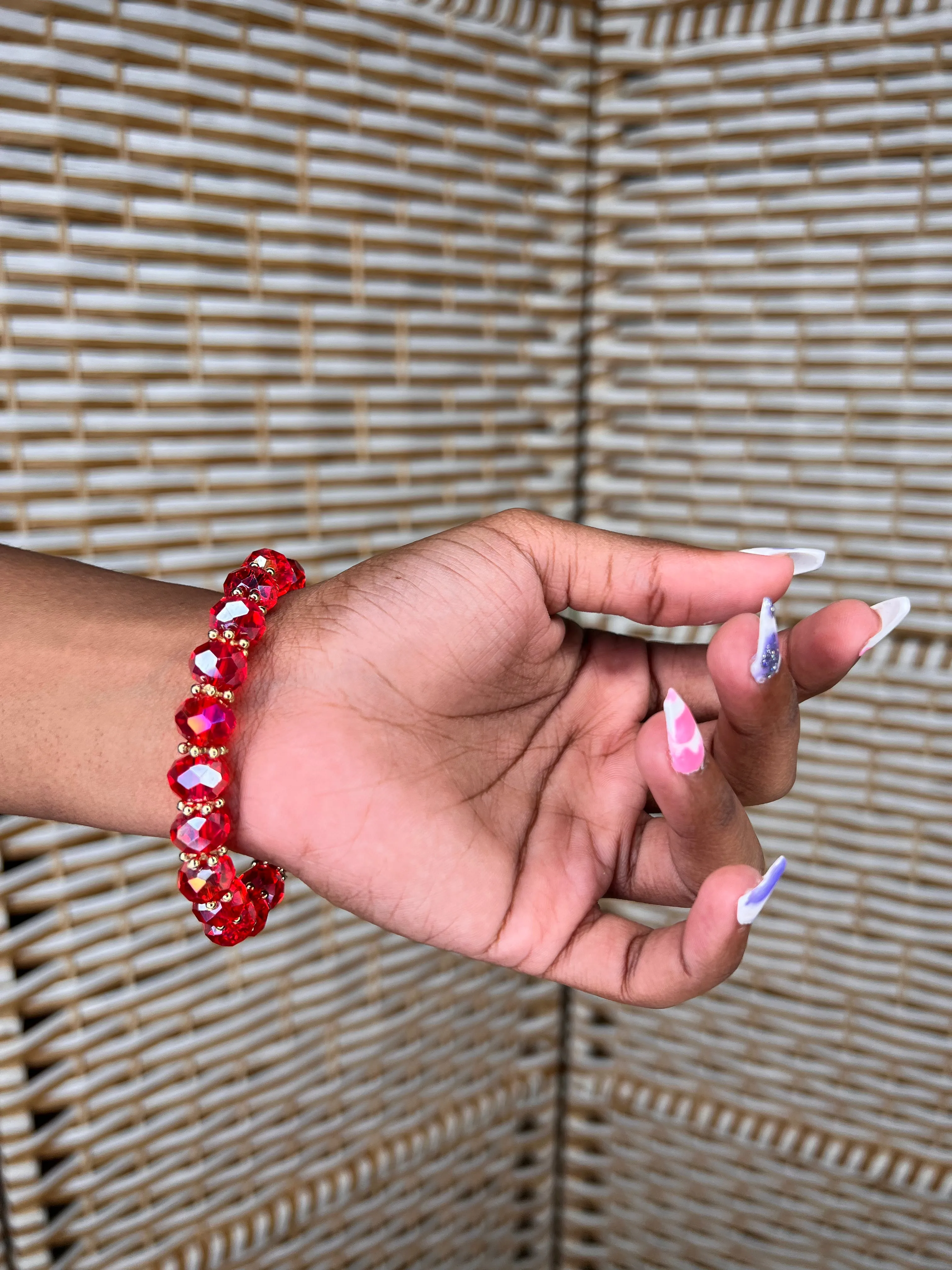 Crystal Fashionable Glass Beads Bracelets
