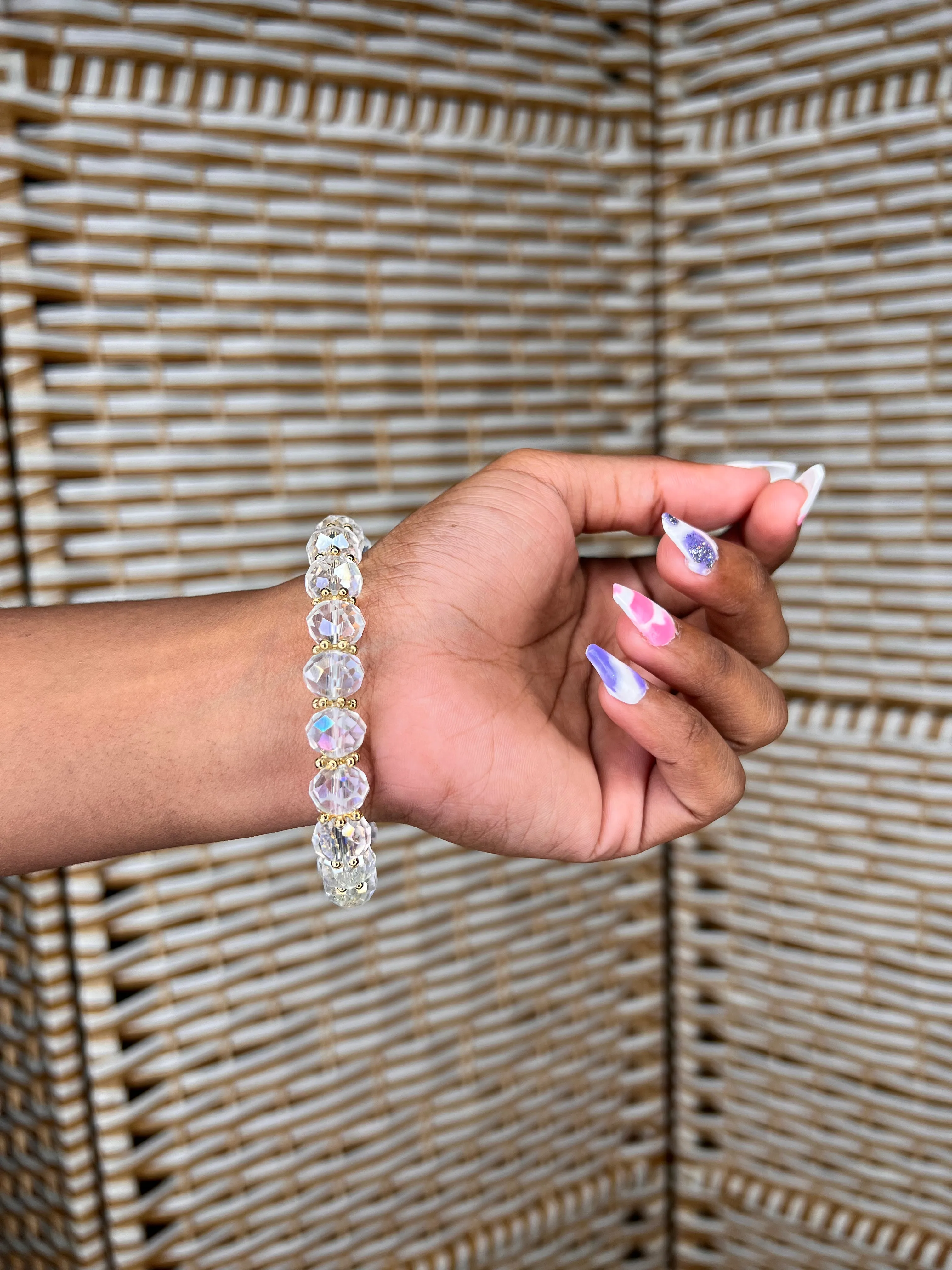Crystal Fashionable Glass Beads Bracelets
