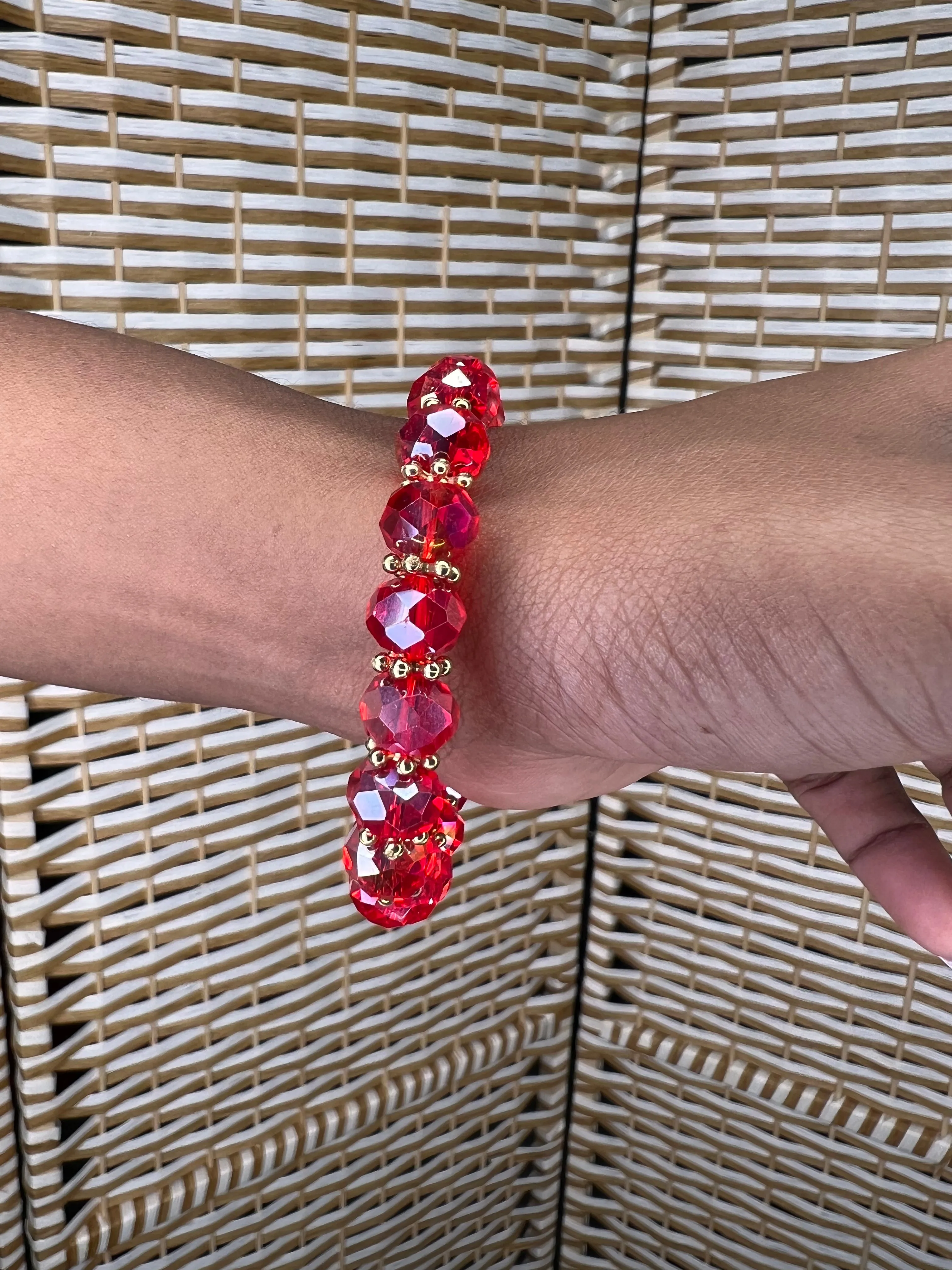 Crystal Fashionable Glass Beads Bracelets
