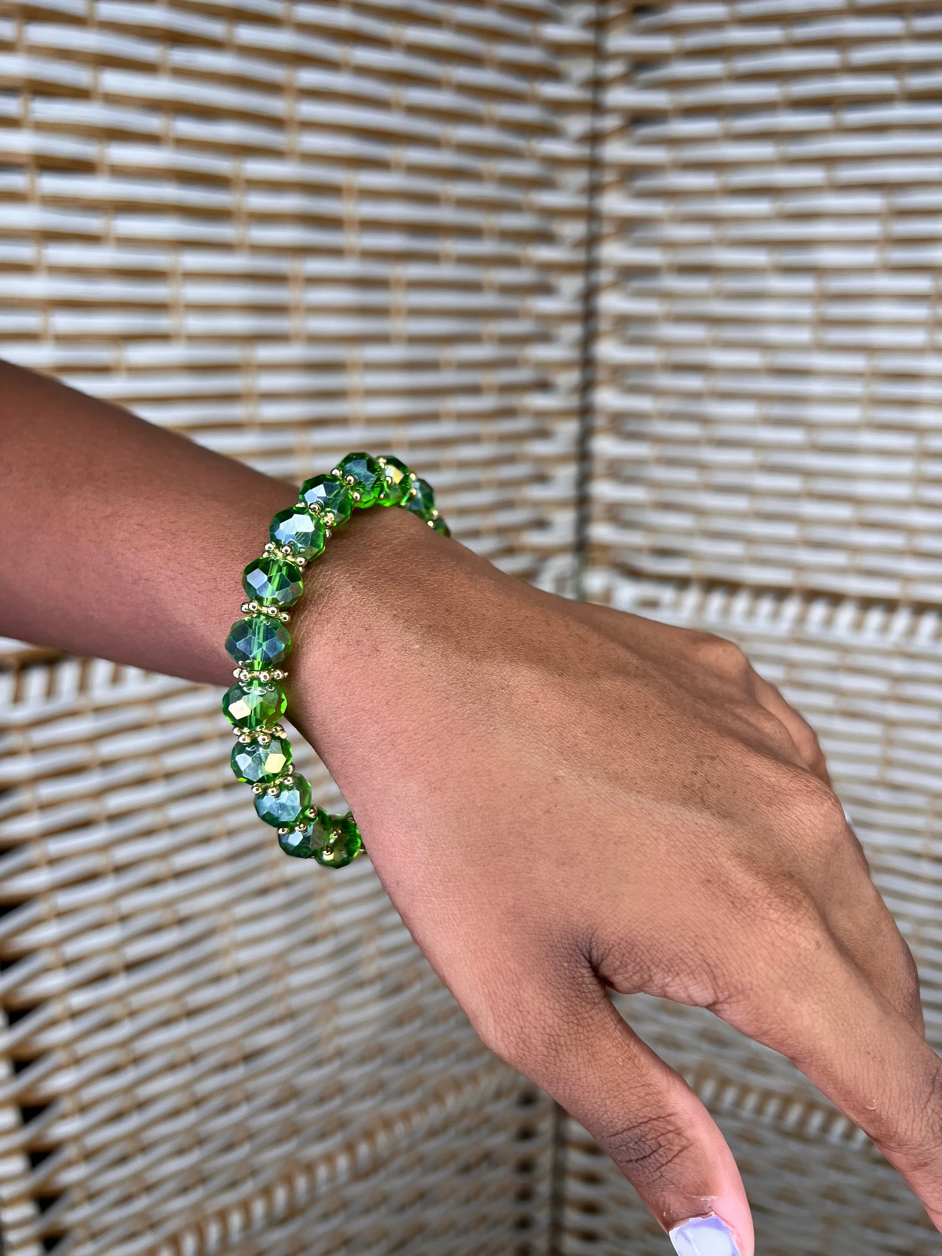 Crystal Fashionable Glass Beads Bracelets