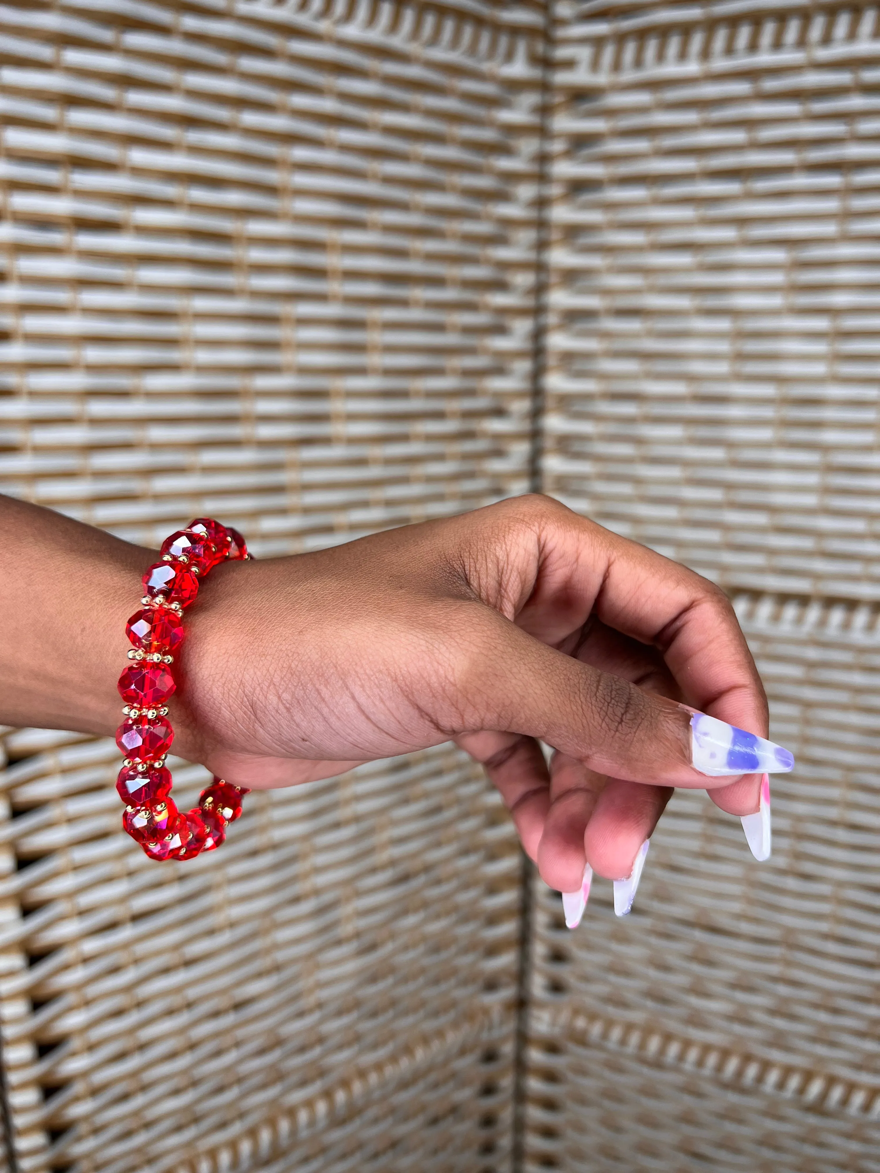 Crystal Fashionable Glass Beads Bracelets