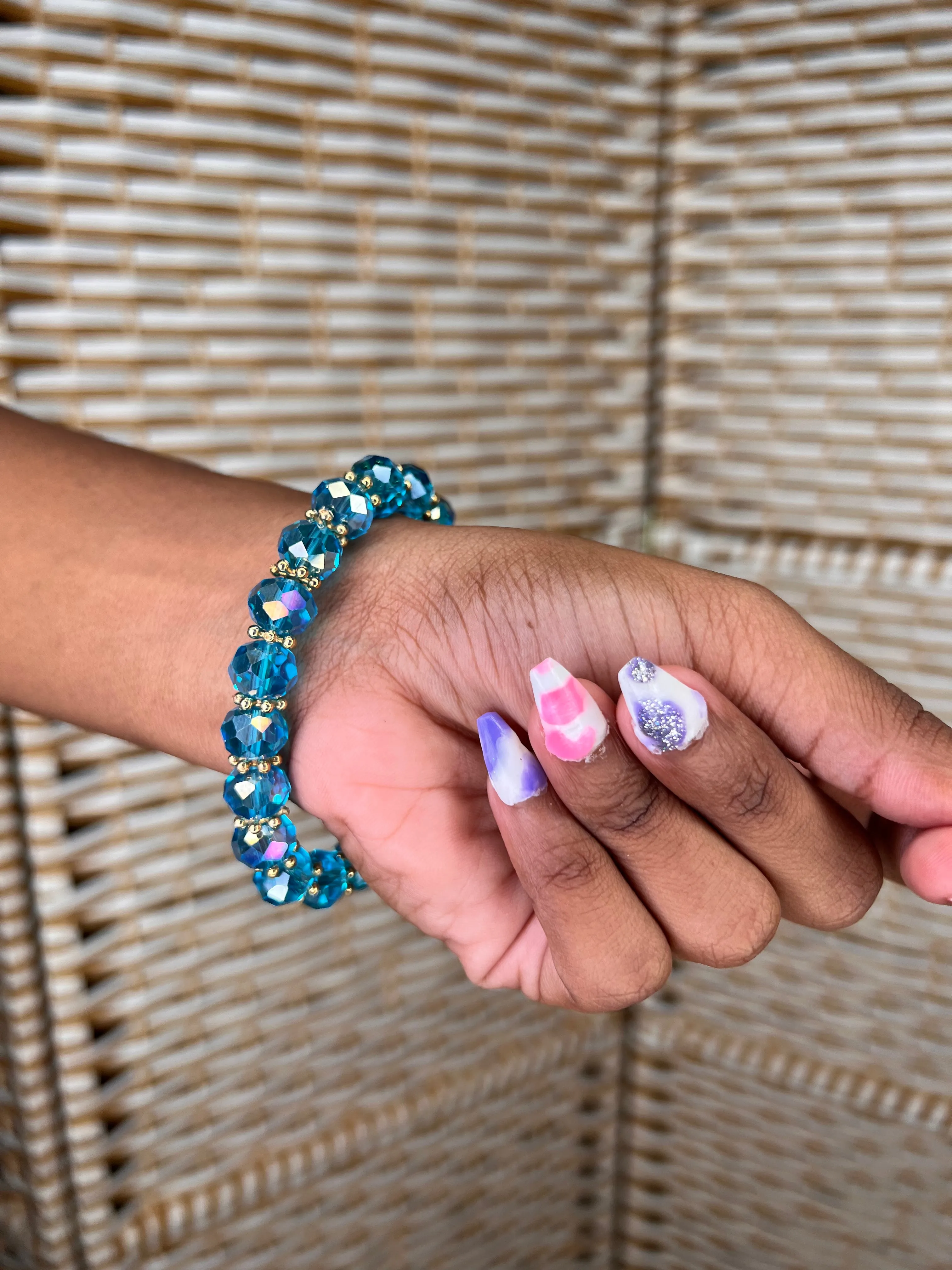 Crystal Fashionable Glass Beads Bracelets