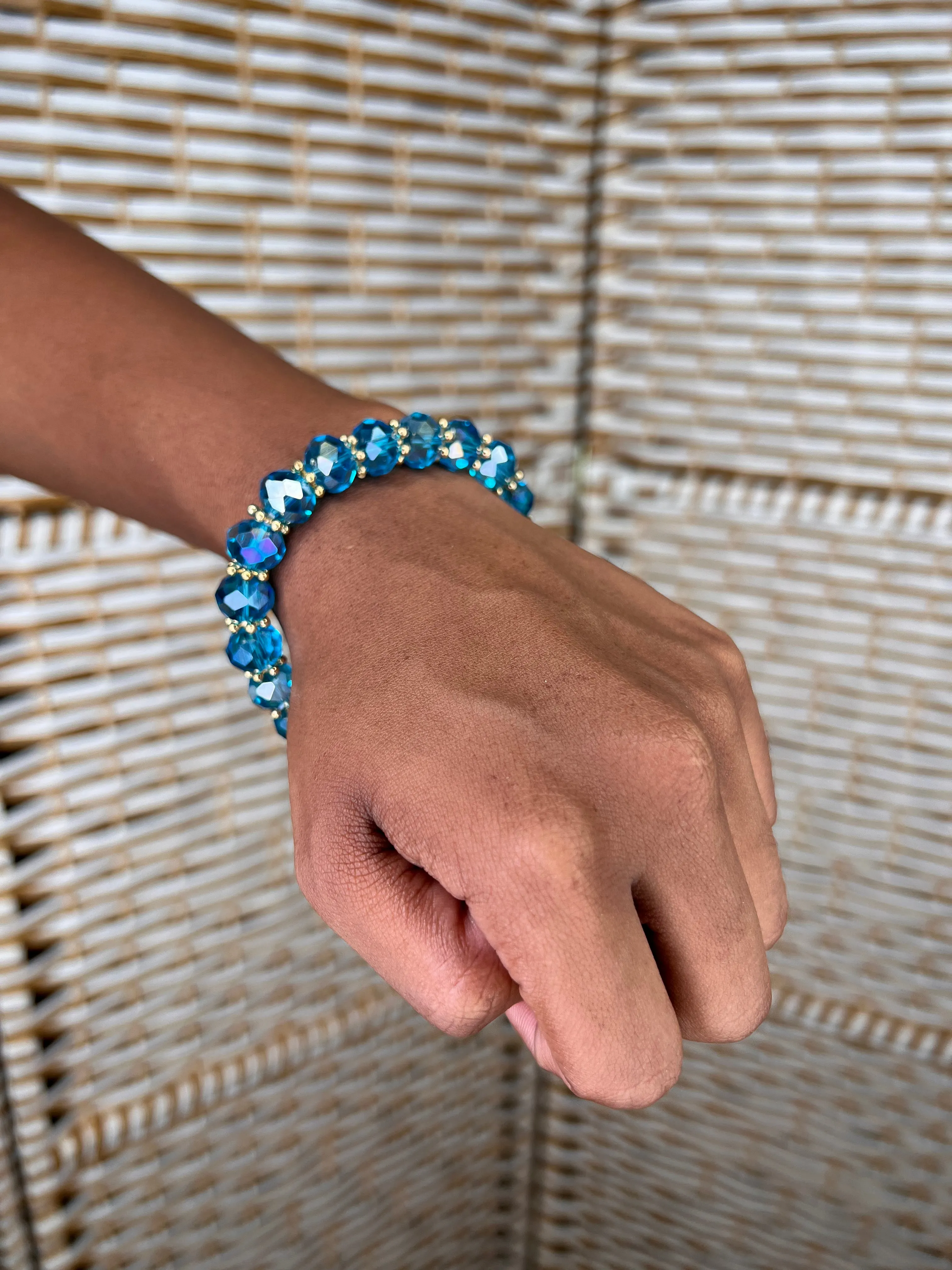 Crystal Fashionable Glass Beads Bracelets