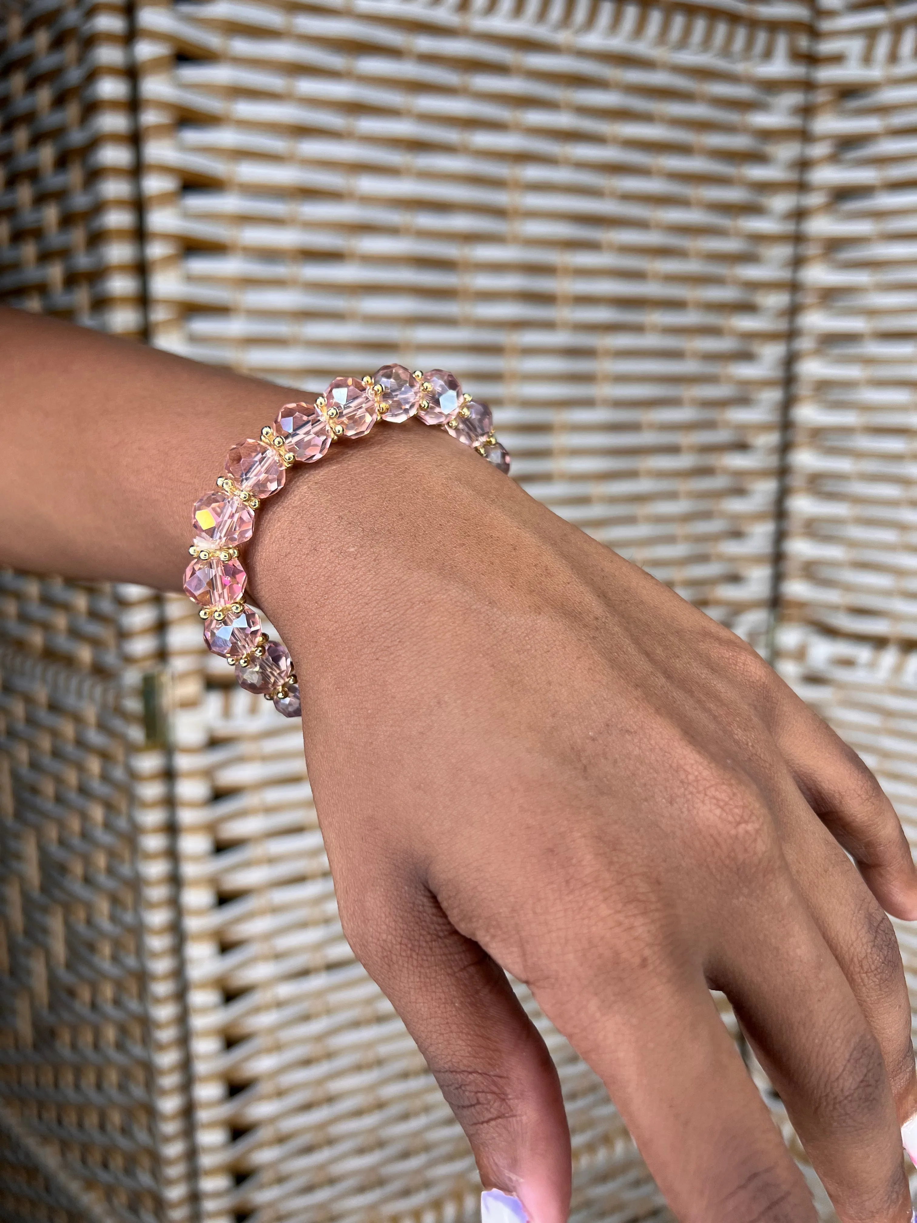 Crystal Fashionable Glass Beads Bracelets