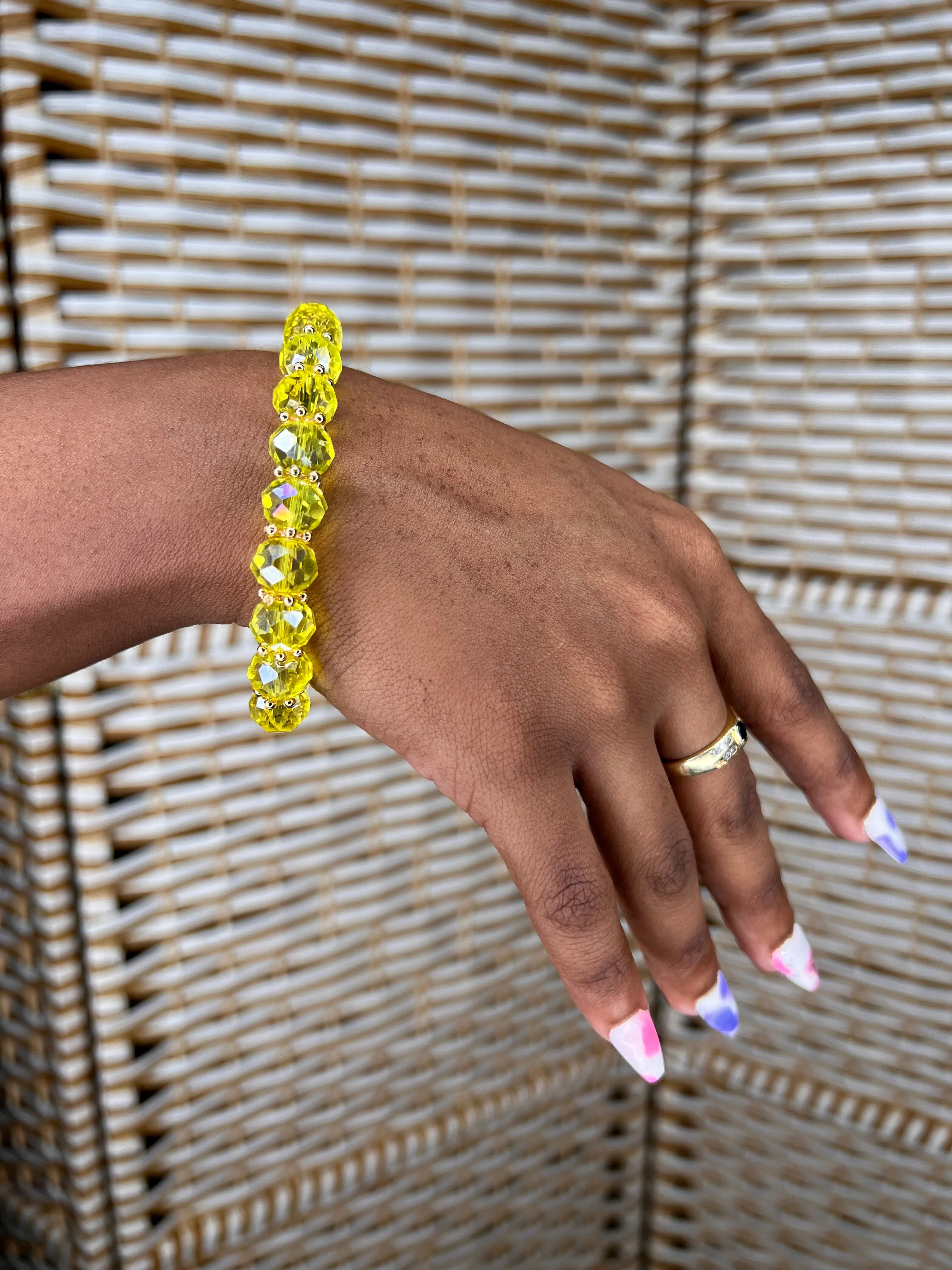 Crystal Fashionable Glass Beads Bracelets