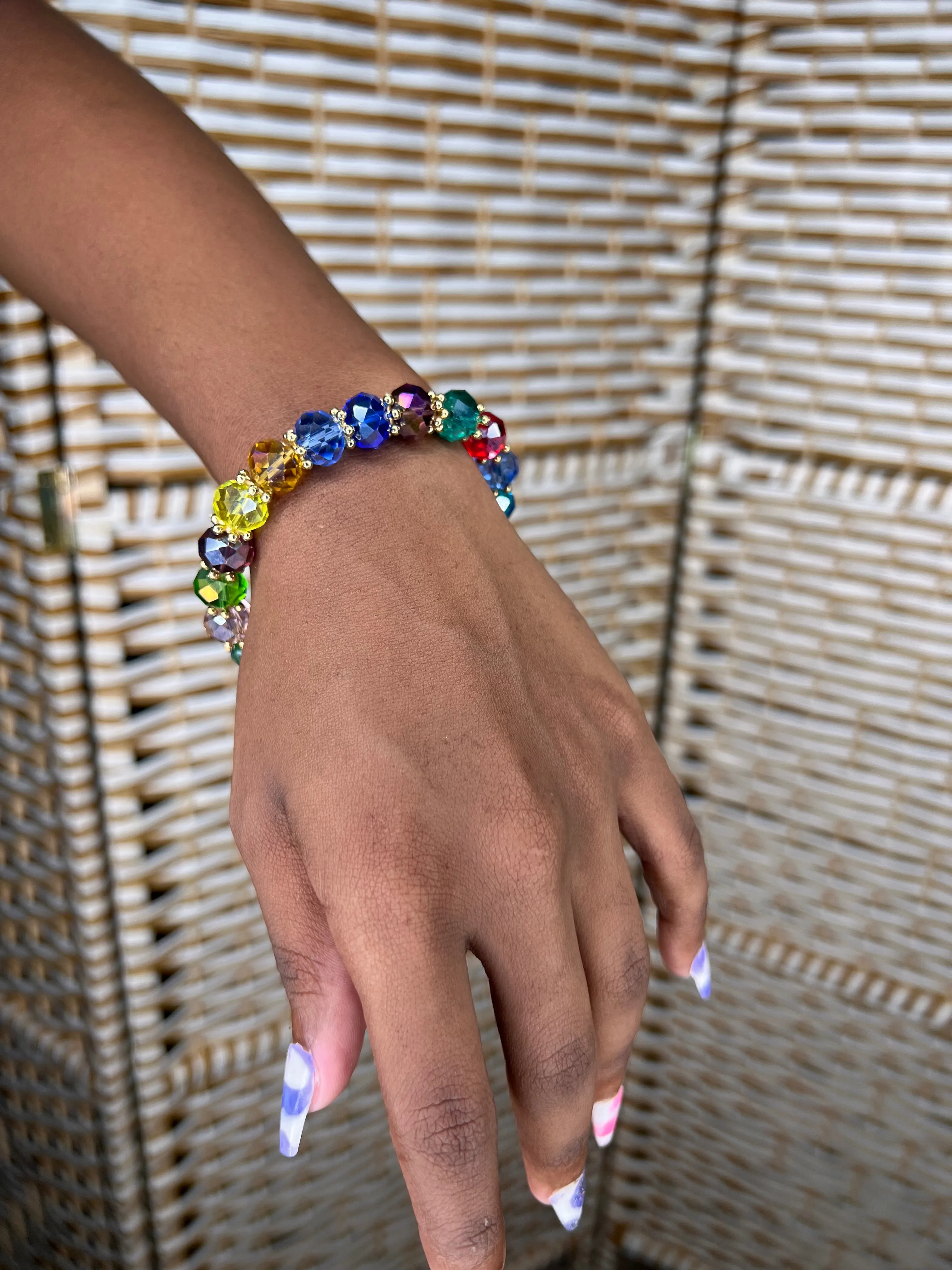 Crystal Fashionable Glass Beads Bracelets