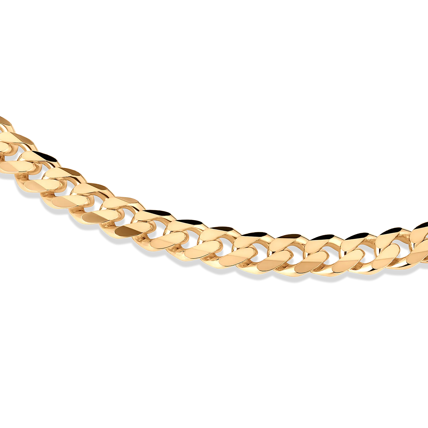 Curb Bracelet, Gold/Stainless Steel (5mm)
