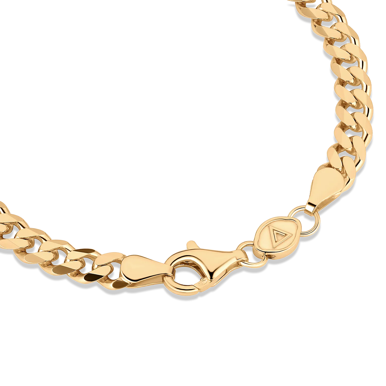 Curb Bracelet, Gold/Stainless Steel (5mm)