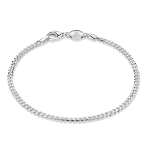 Curb Bracelet, Sterling Silver (3mm)