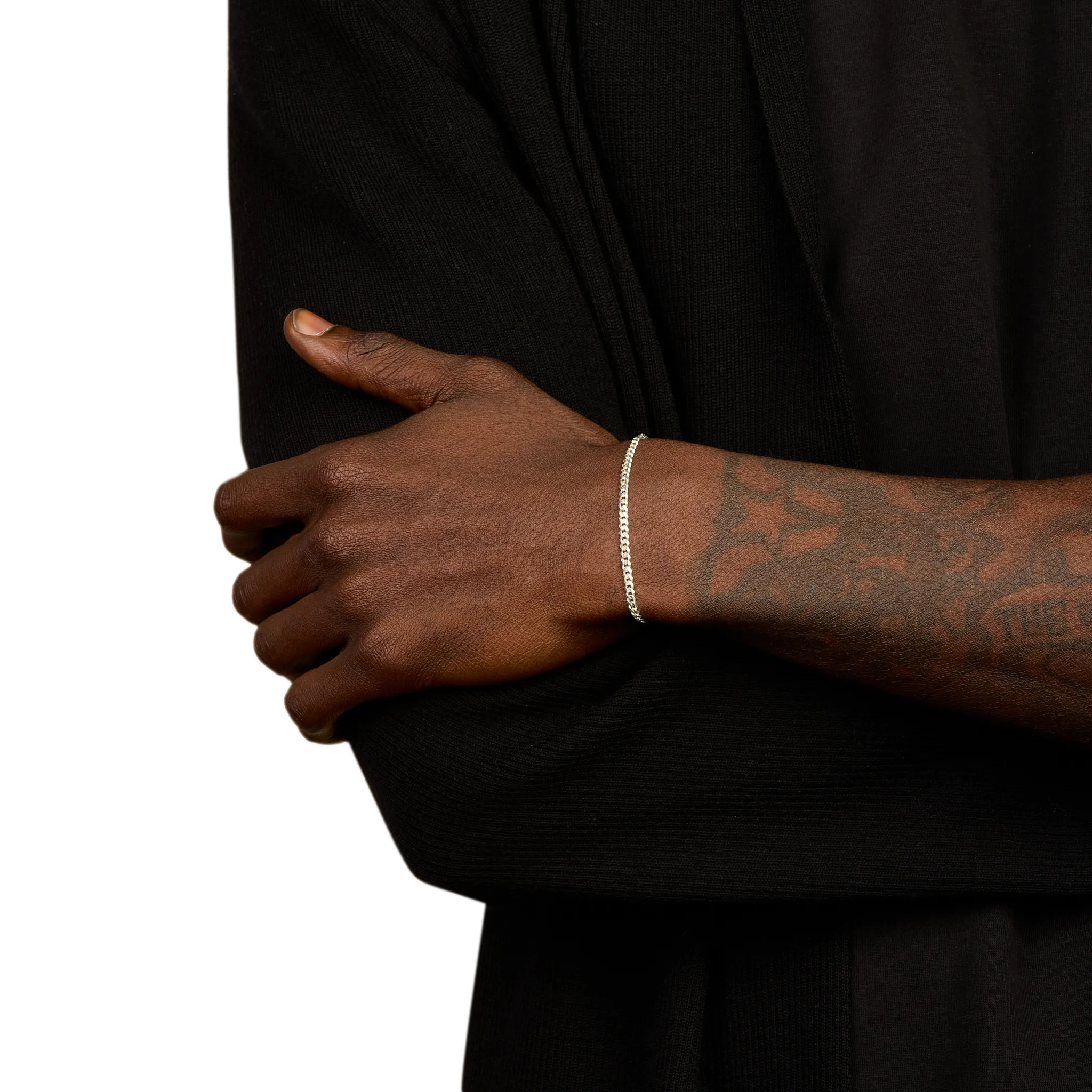 Curb Bracelet, Sterling Silver (3mm)