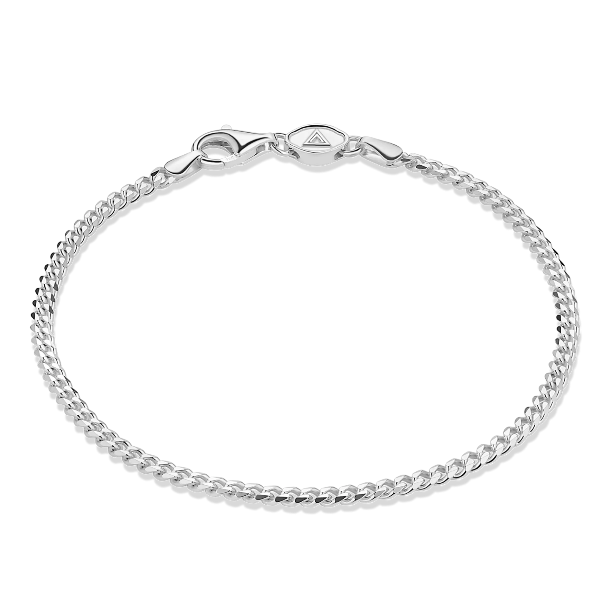 Curb Bracelet, Sterling Silver (3mm)