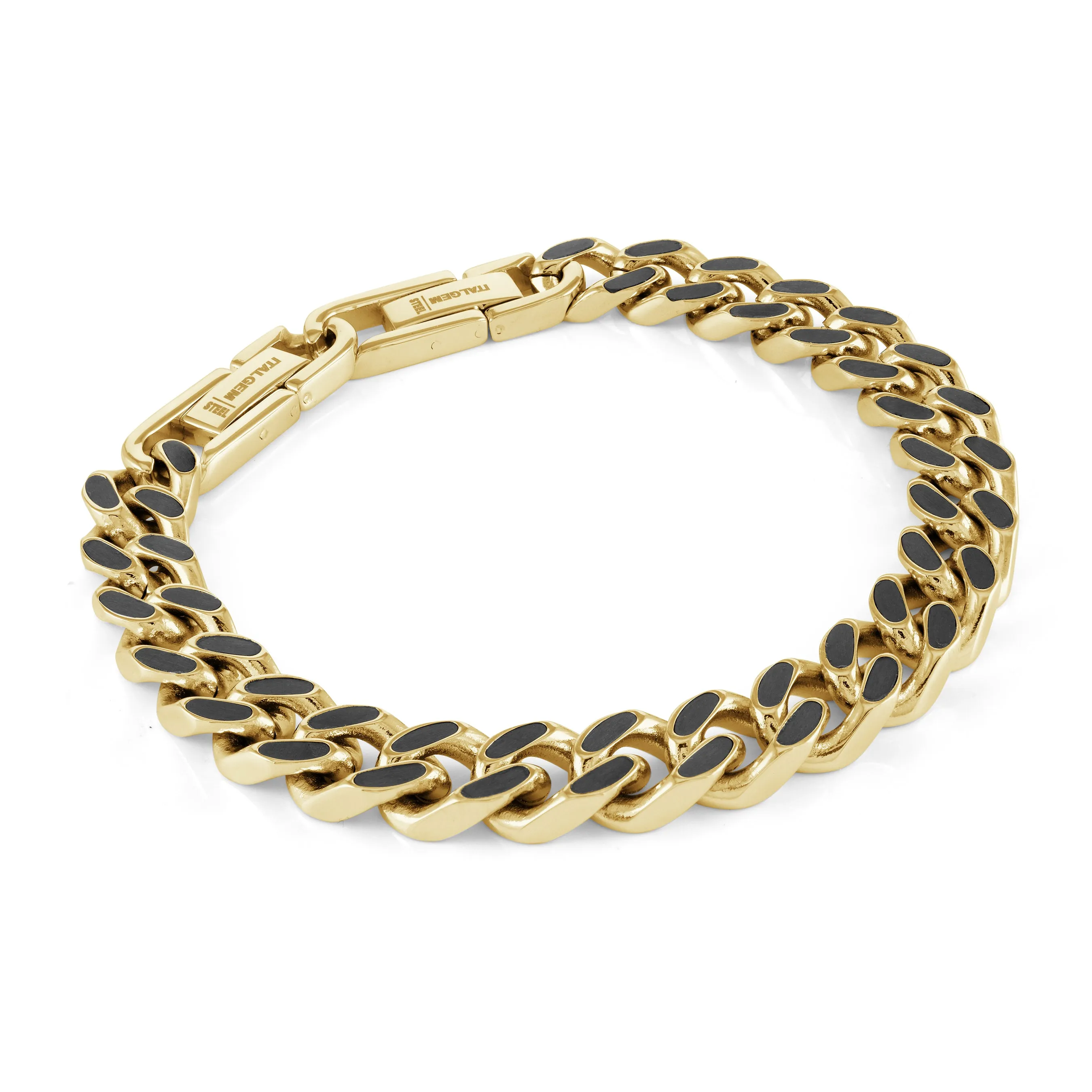 Curb Bracelet With Carbon Fibre 9.4mm