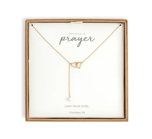DAINTY DOUBLE HEART NECKLACE