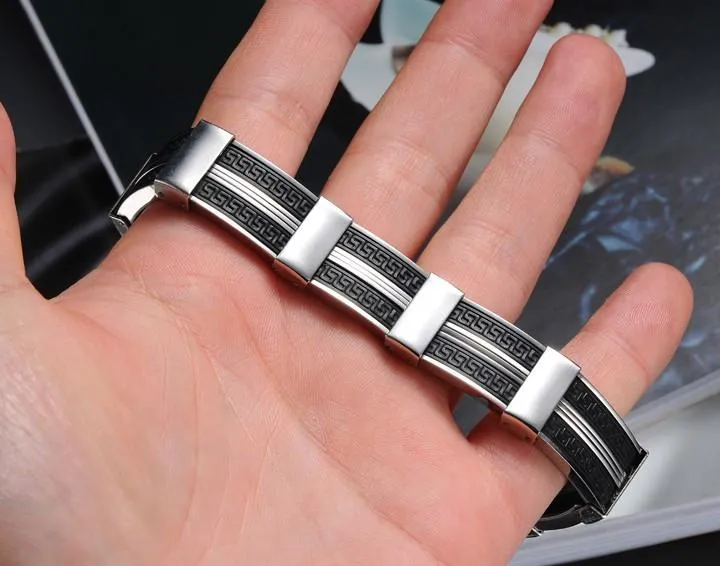 Dark Maze Stainless Steel Men's Bracelet