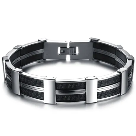 Dark Maze Stainless Steel Men's Bracelet