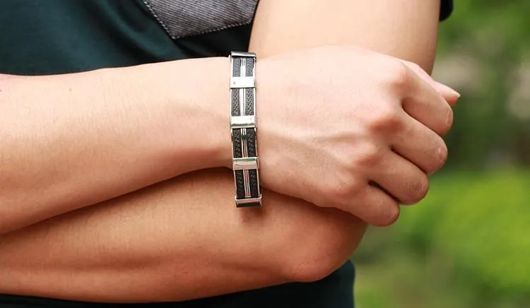 Dark Maze Stainless Steel Men's Bracelet