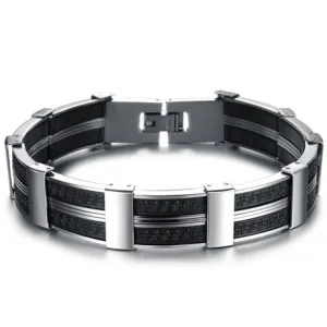 Dark Maze Stainless Steel Men's Bracelet