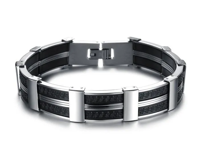 Dark Maze Stainless Steel Men's Bracelet