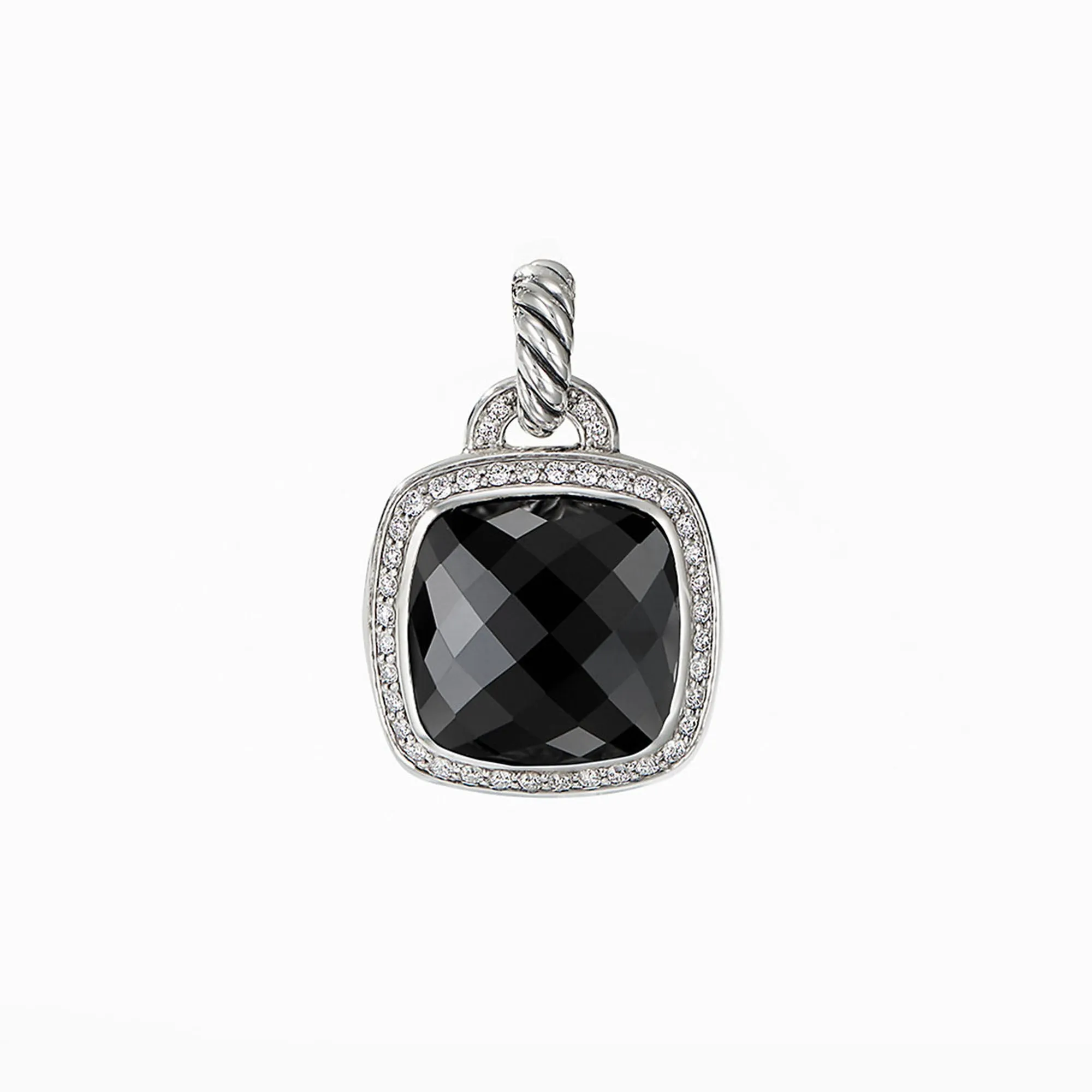 David Yurman Albion Pendant with Black Onyx and Diamonds, 14mm