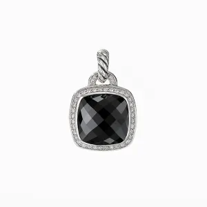 David Yurman Albion Pendant with Black Onyx and Diamonds, 14mm