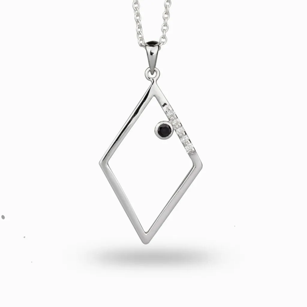 Diamante: Black Spinel & Diamond Necklace