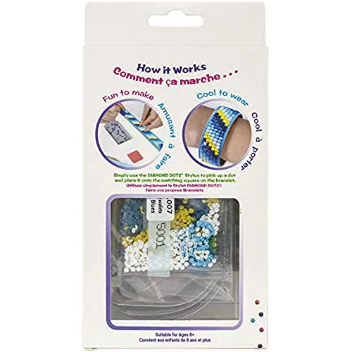 Diamond Dotz Dotzies Bracelets Kit Blue 3pc