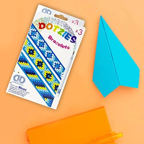 Diamond Dotz Dotzies Bracelets Kit Blue 3pc
