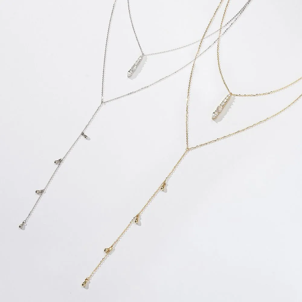 Drop Pendant Y Necklace