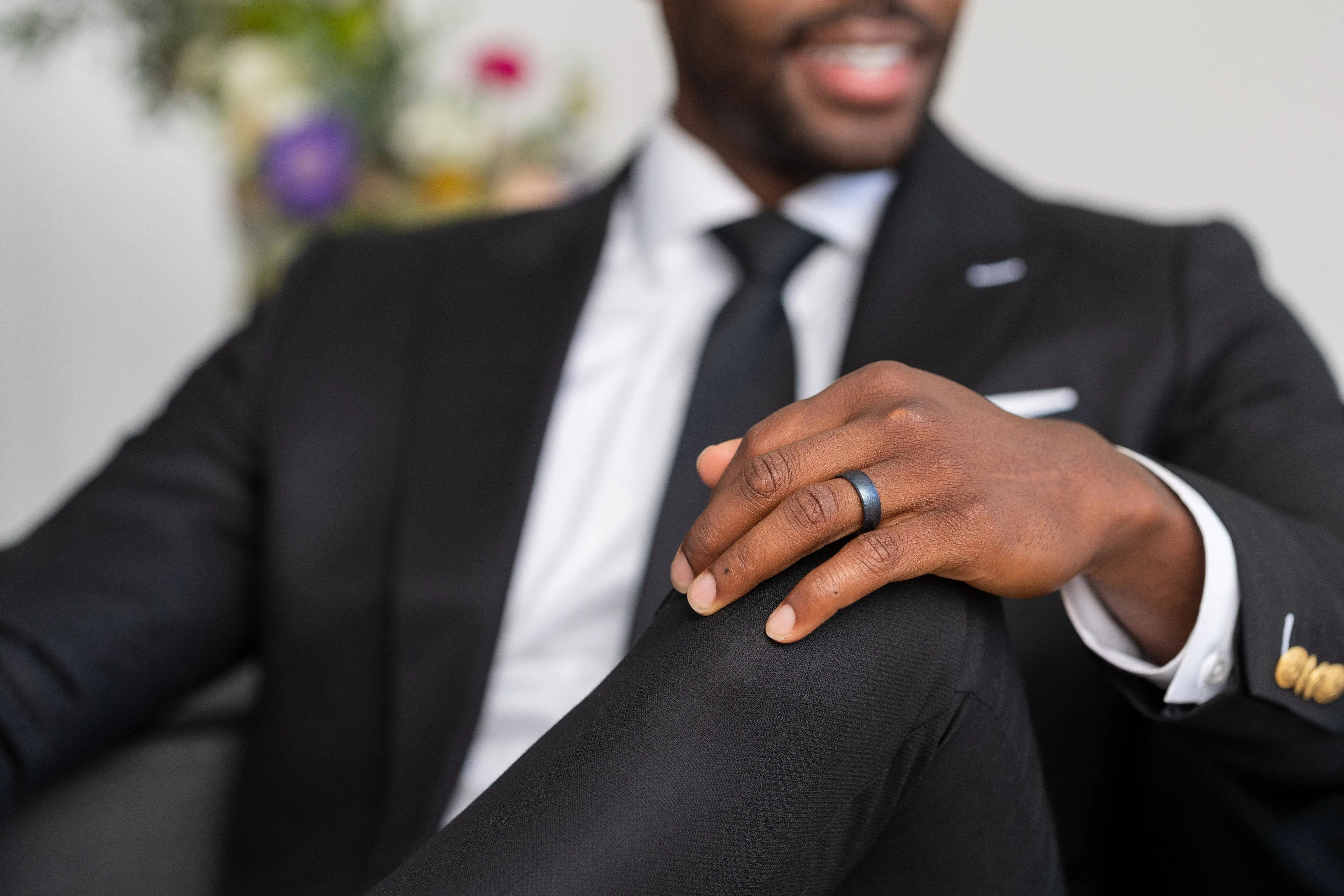 Elements Classic Silicone Ring - Black Pearl