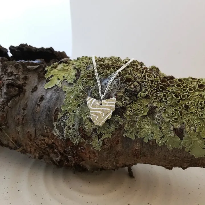 Embossed Tasmanian Silver and Brass Earrings - Hulley Jewellery