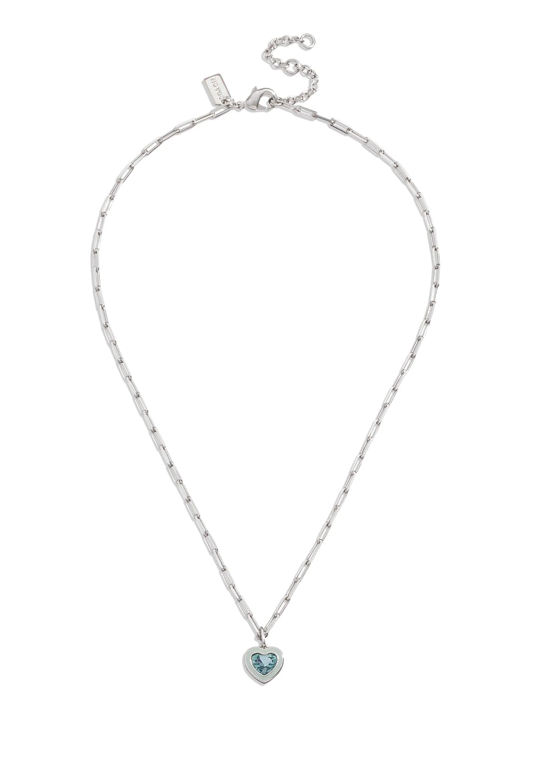 Enamel Boarder Heart Necklace