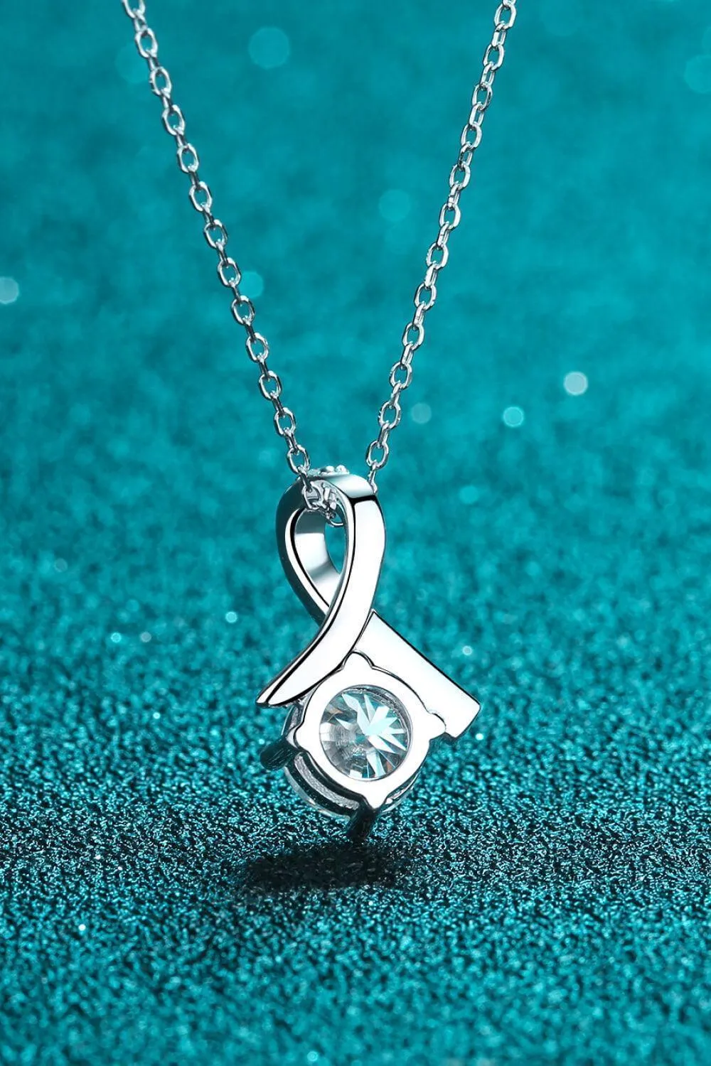 Endless Glam 1 Carat Moissanite Necklace Womens