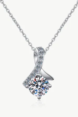Endless Glam 1 Carat Moissanite Necklace Womens