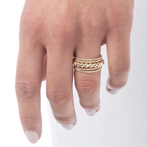 enewton - Classic Gold Bead Ring 3mm