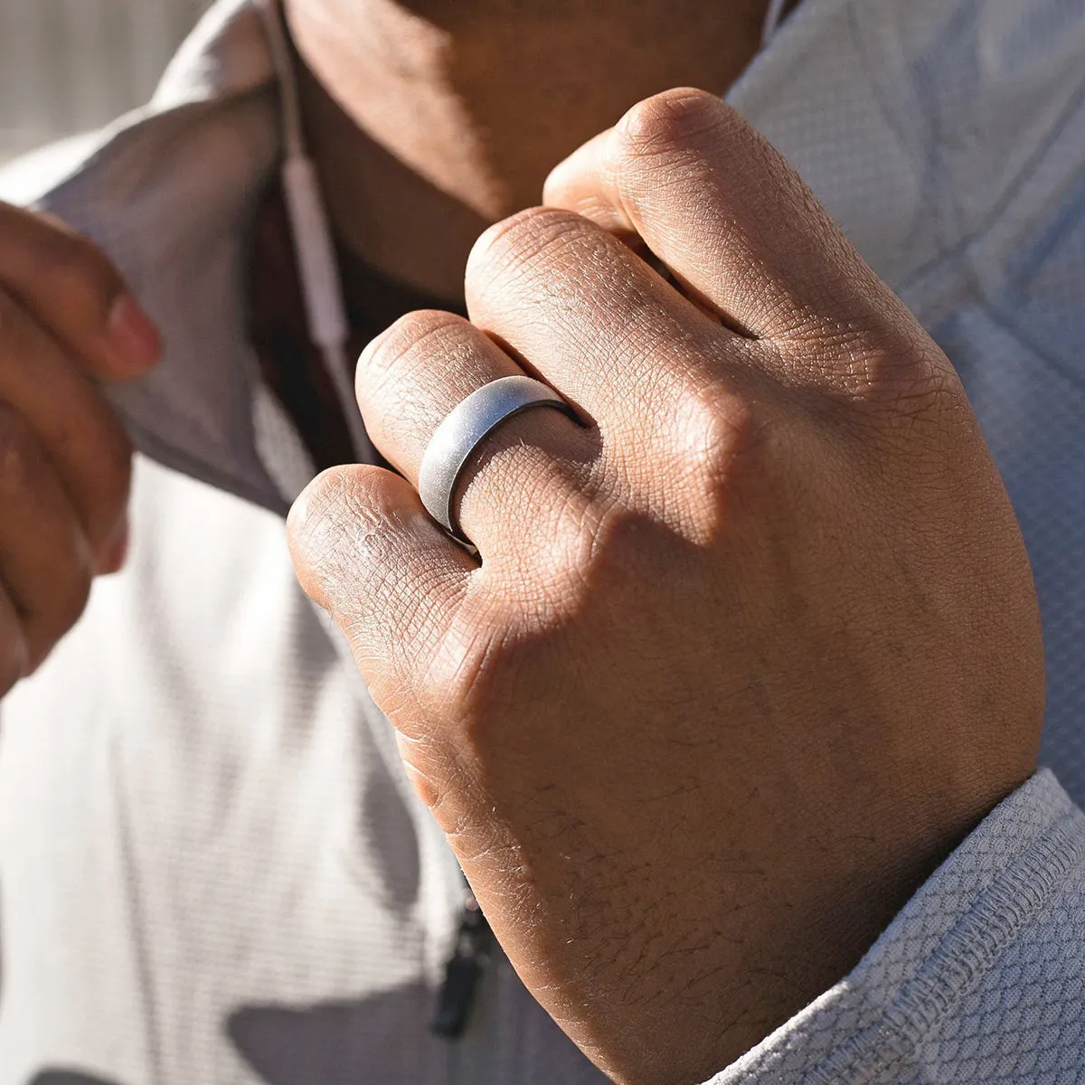 Enso Rings Classic Elements Series Silicone Ring - Peacock Quartz